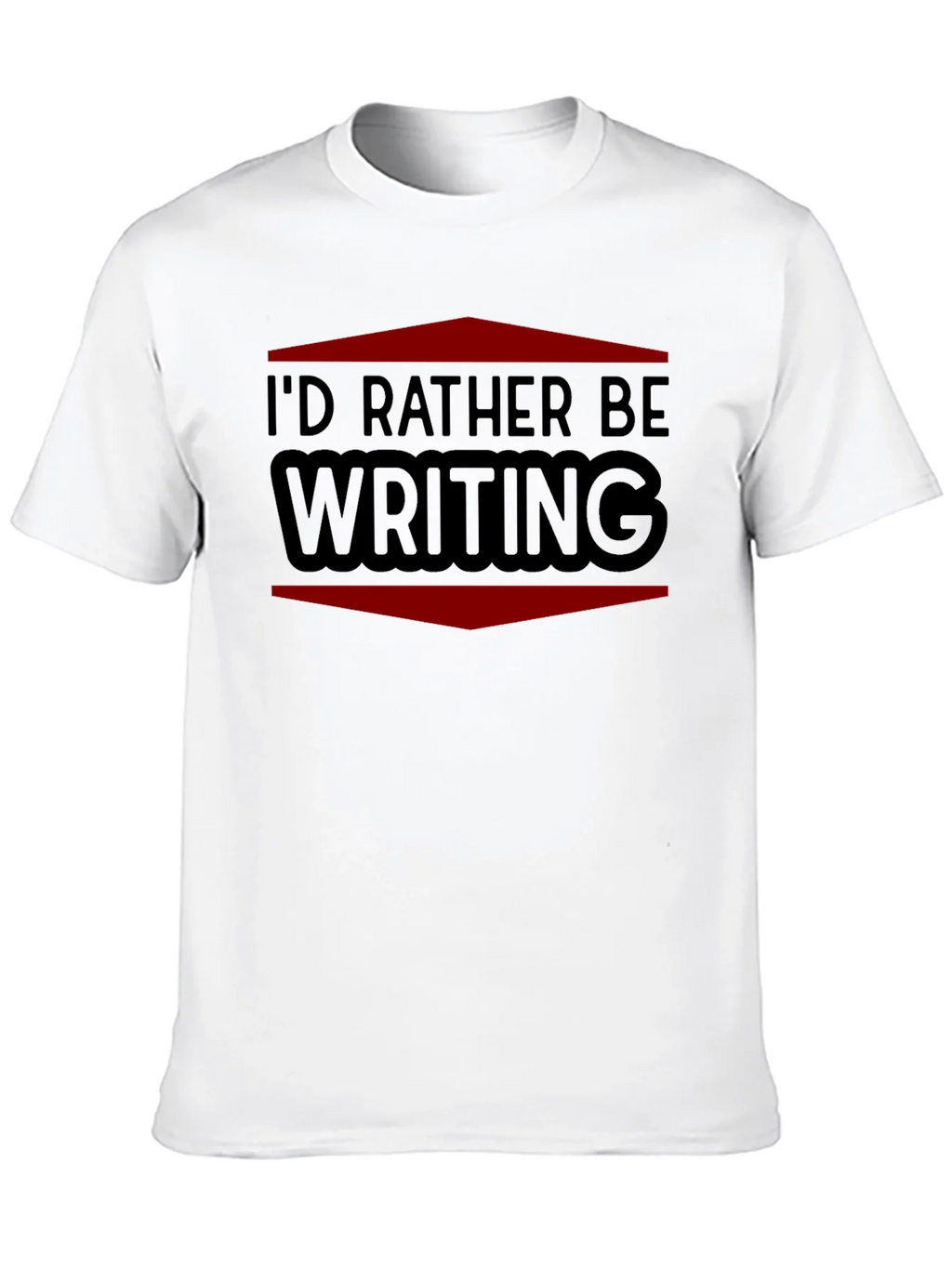 Id Rather Be Writing T-Shirt - Black