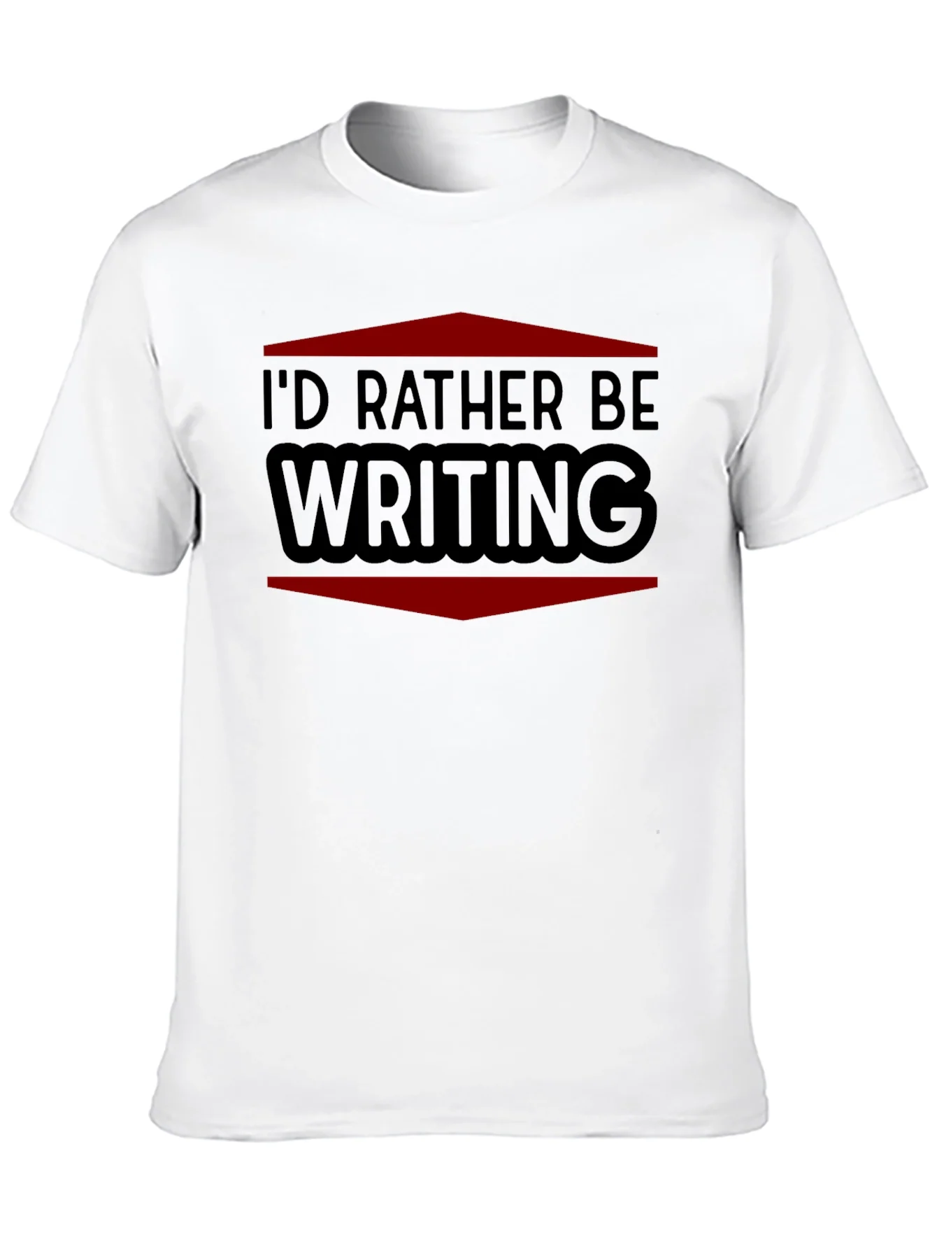 Id Rather Be Writing T-Shirt - Black