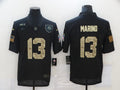 Men's Miami Dolphins #13 Dan Marino Black Player Game jersey