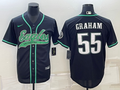 Men's Philadelphia Eagles Brandon Graham #55 Black Game jersey Joint Edition