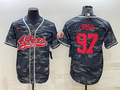Men's San Francisco 49ers Nick Bosa #97 Grey Camouflage Player jersey Joint Edition