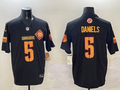 Men's Washington Commanders Jayden Daniels #5 Carbon Black Fashion jersey