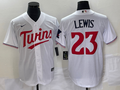 Men's Minnesota Twins Royce Lewis #23 White Home Replica Player jersey