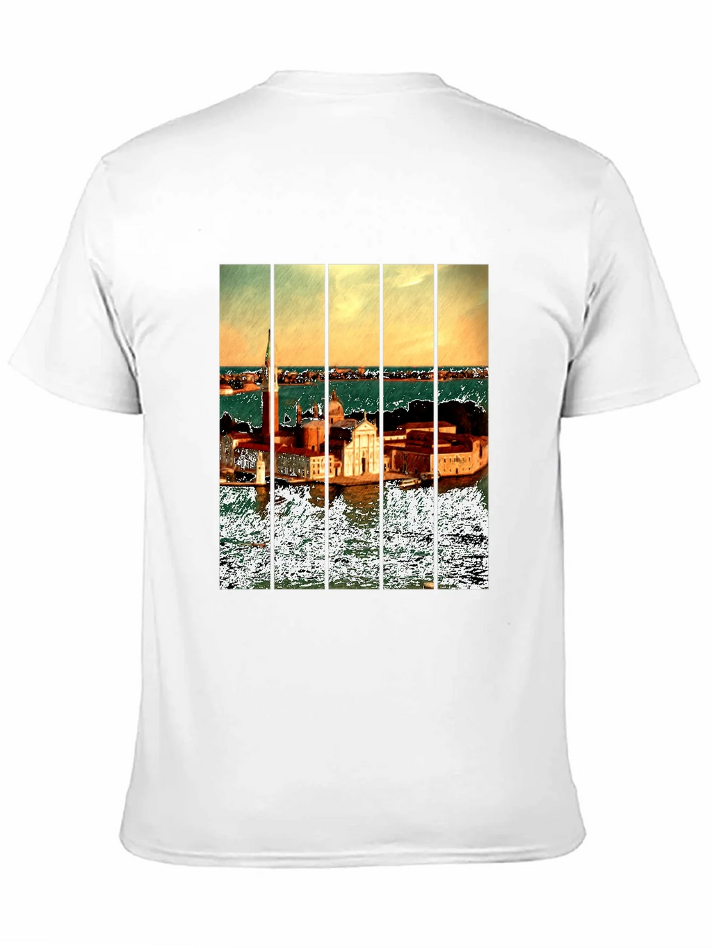 Venice T-Shirt: Artistic Cityscape Tee for Men