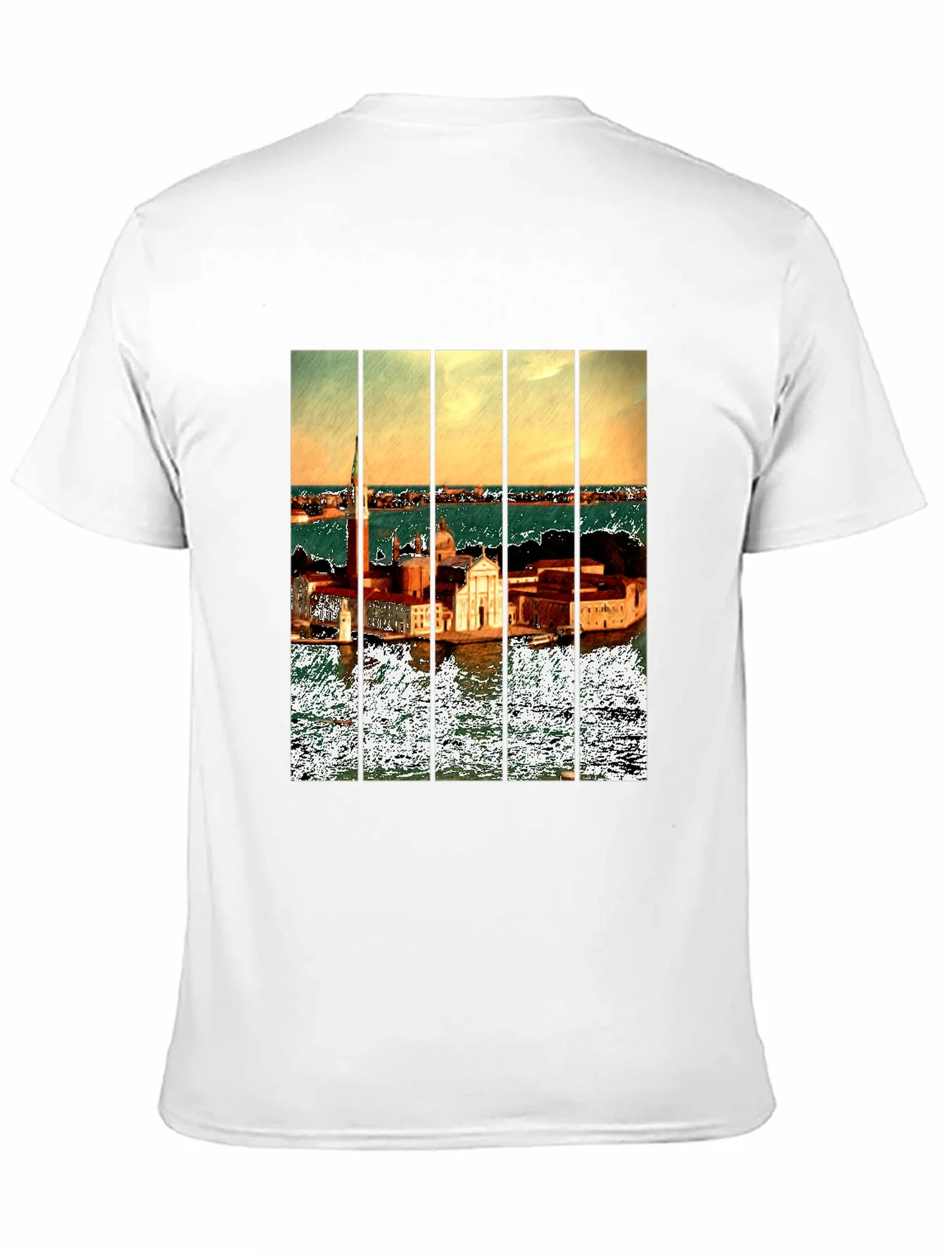 Venice T-Shirt: Artistic Cityscape Tee for Men