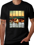 Venice T-Shirt: Artistic Cityscape Tee for Men