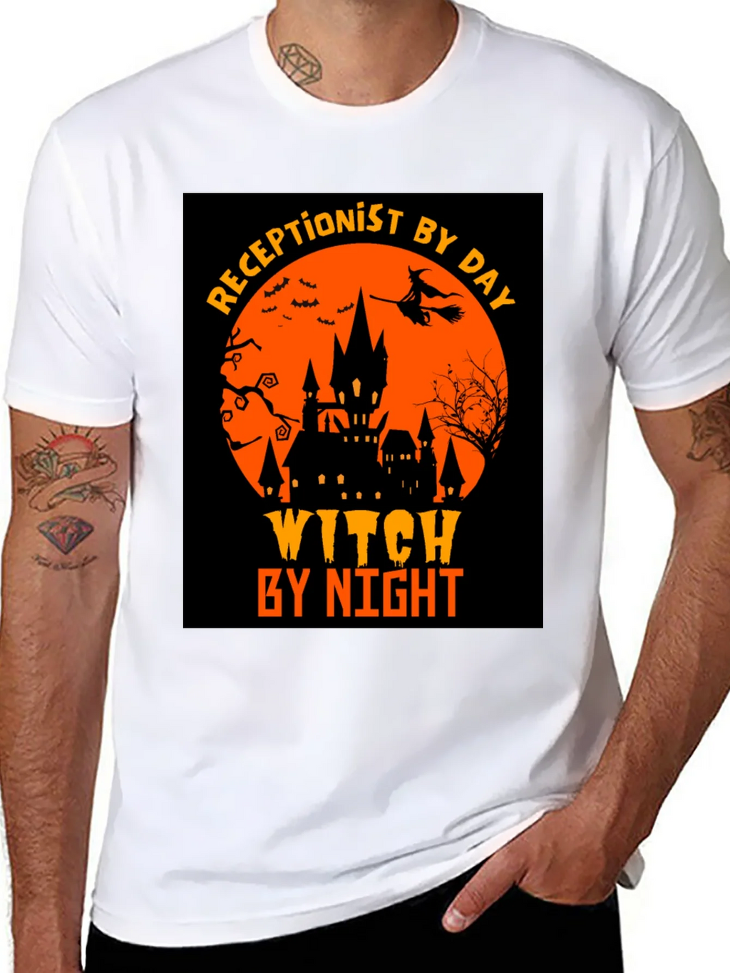 Receptionist By Day Witch By Night T-Shirt