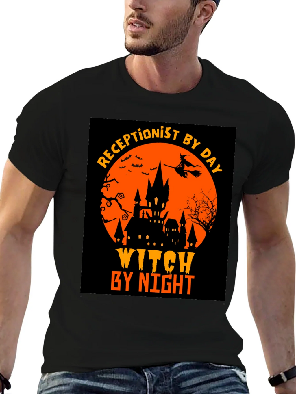 Receptionist By Day Witch By Night T-Shirt