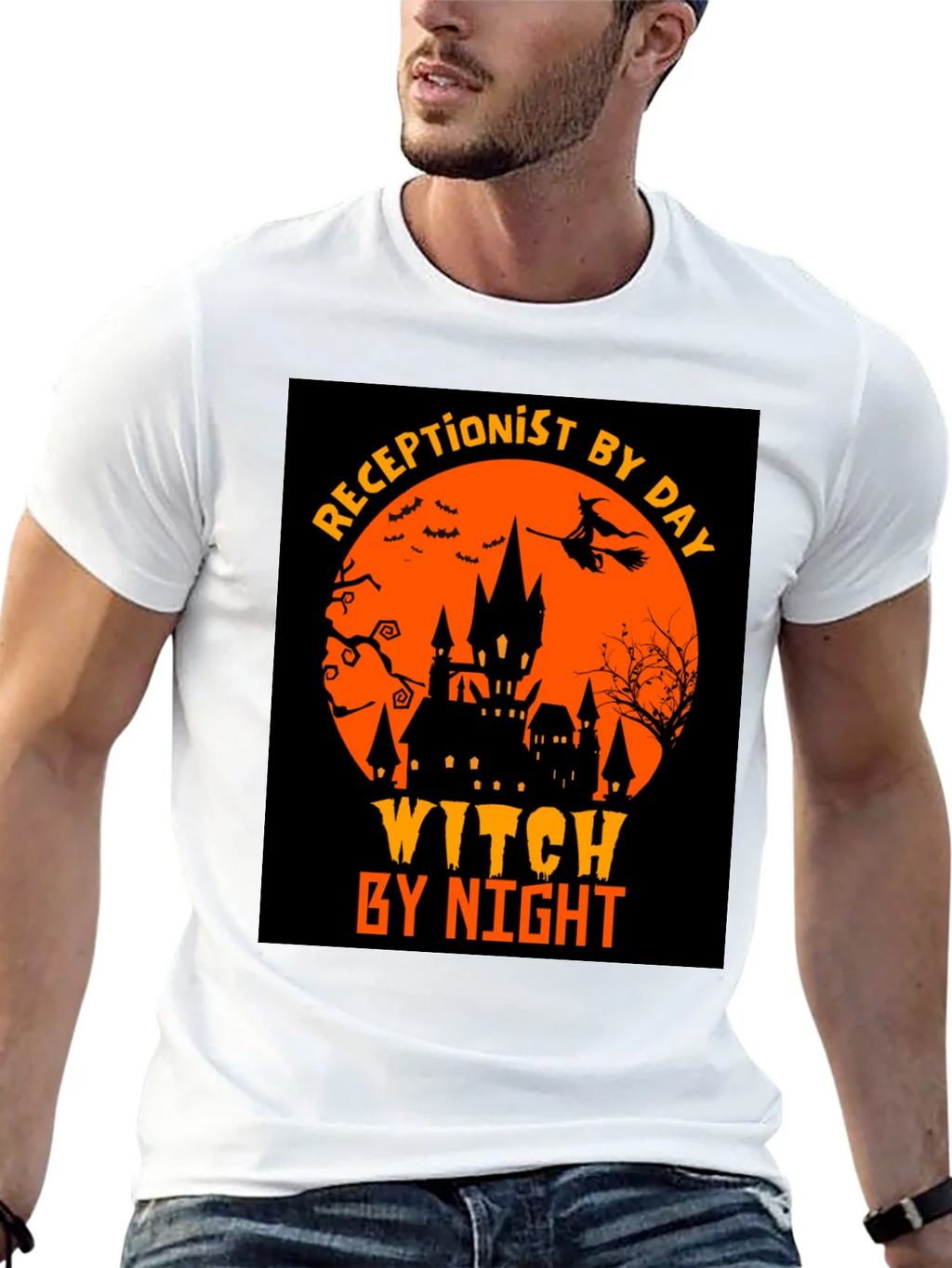 Receptionist By Day Witch By Night T-Shirt