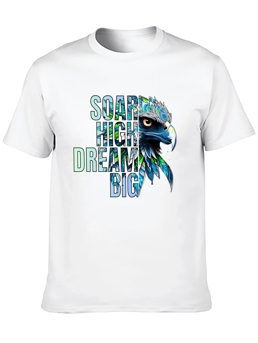 Soar High Dream Big Eagle Graphic T-Shirt
