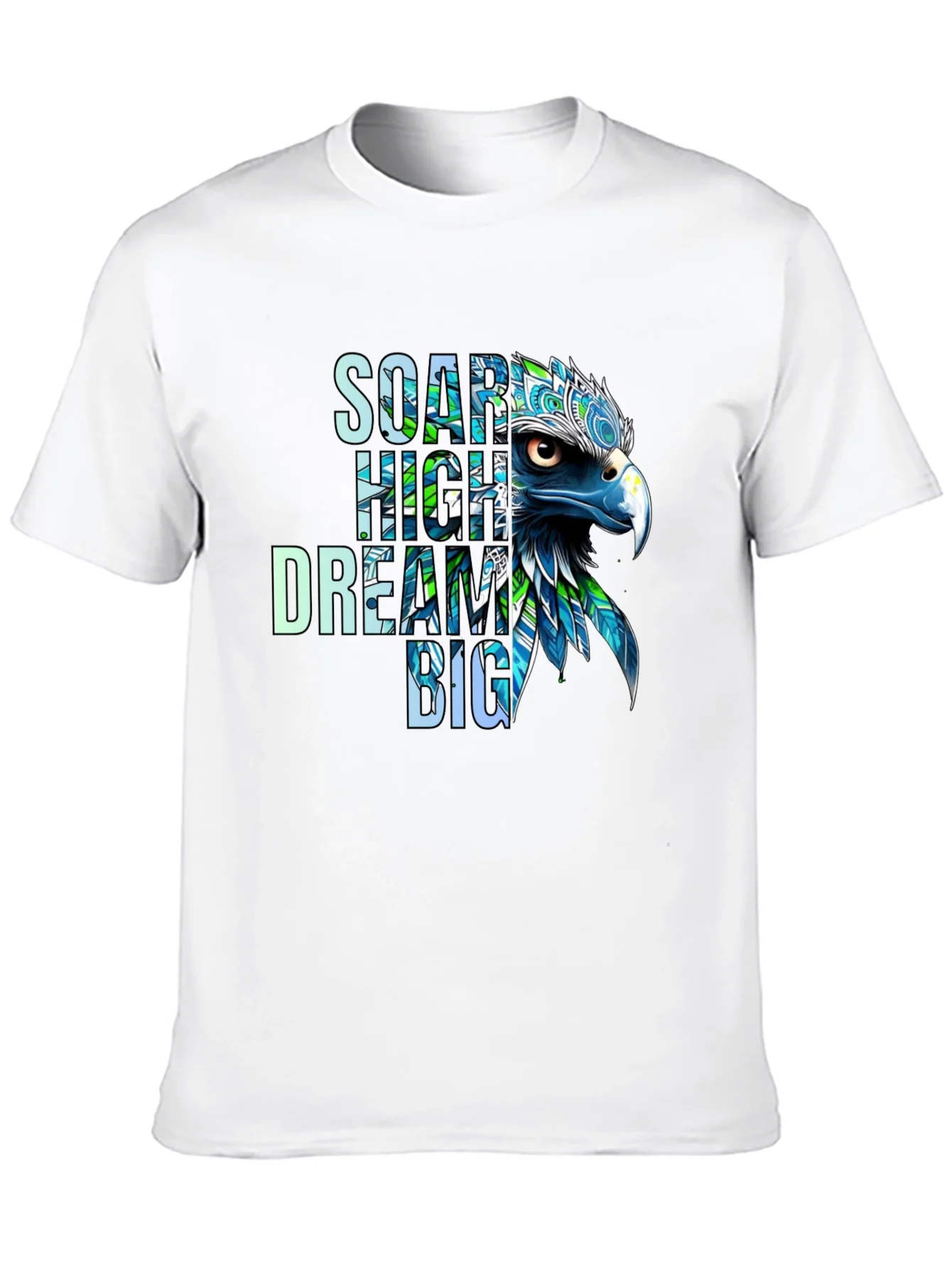 Soar High Dream Big Eagle Graphic T-Shirt