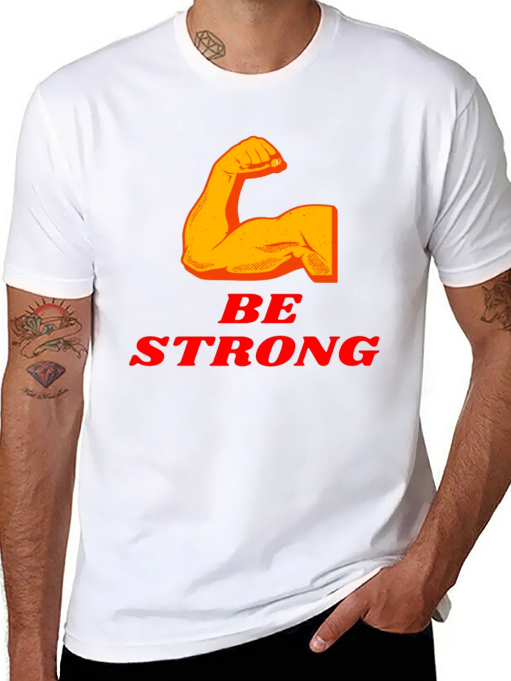 Be Strong T-Shirt - Black Graphic Tee