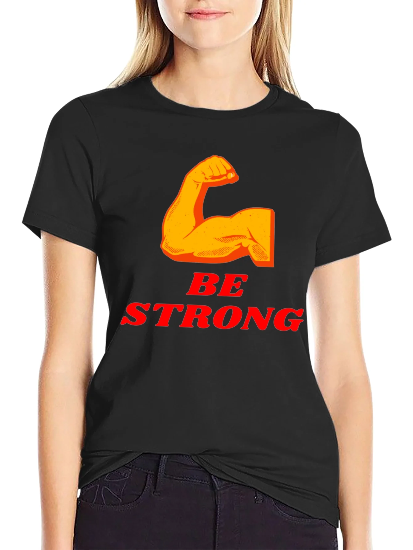 Be Strong T-Shirt - Black Graphic Tee