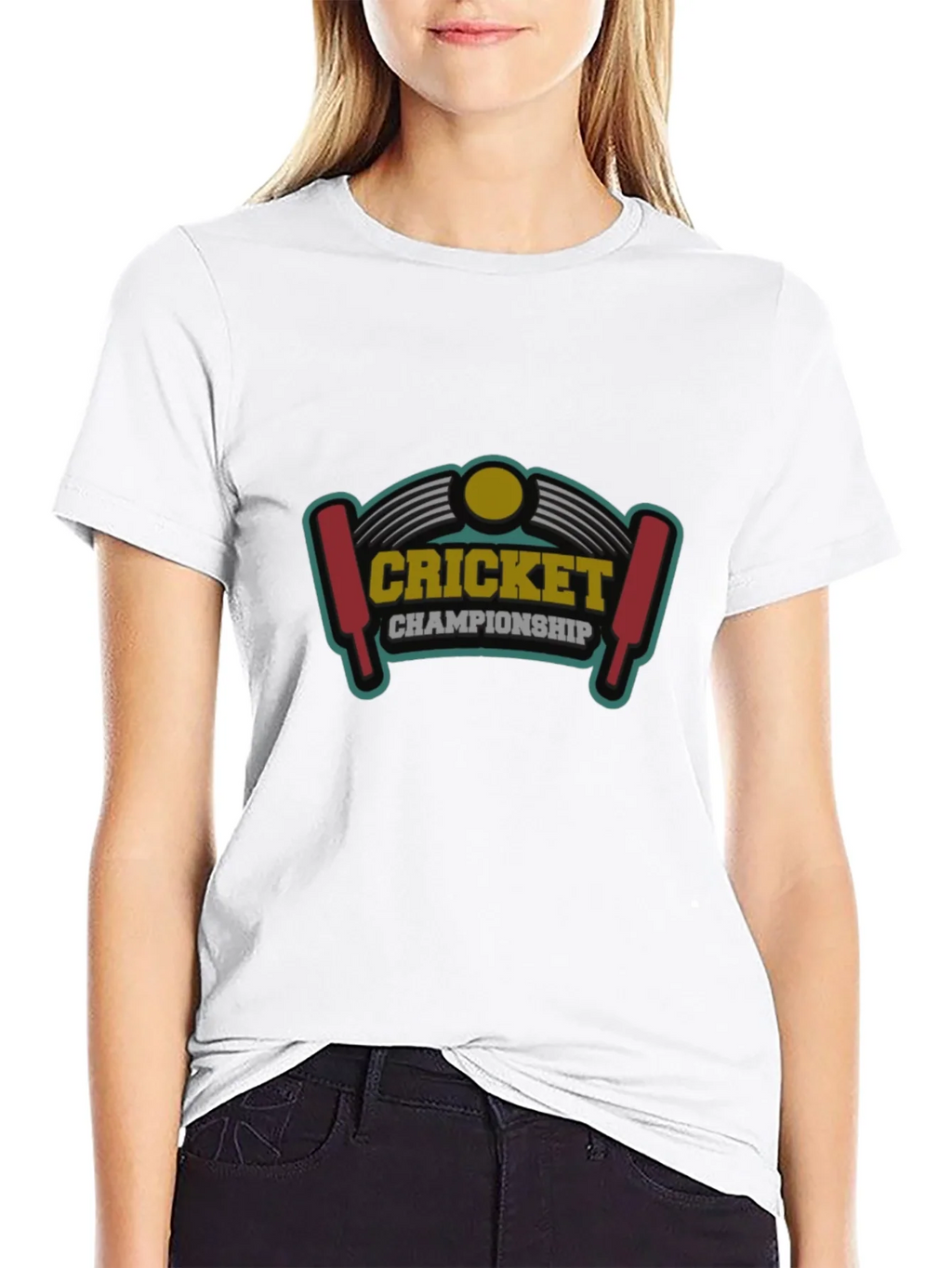 Cricket Championship Graphic Tee - Black