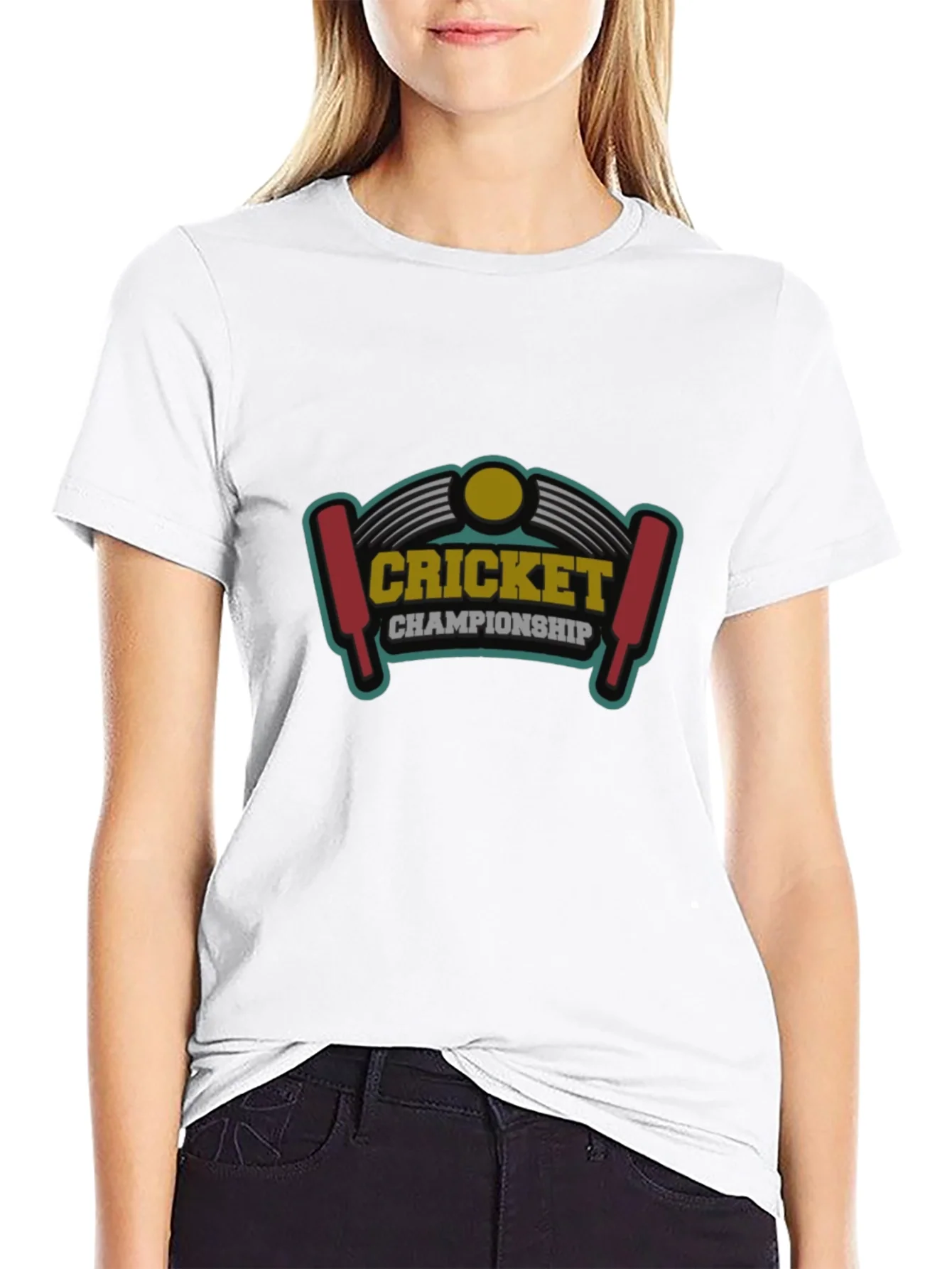 Cricket Championship Graphic Tee - Black