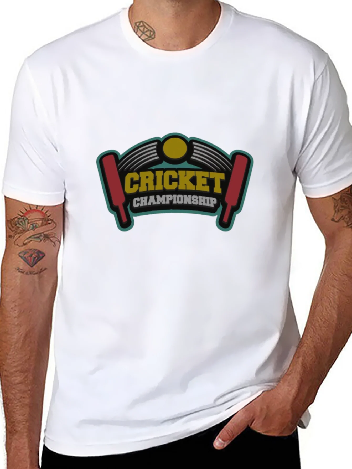 Cricket Championship Graphic Tee - Black