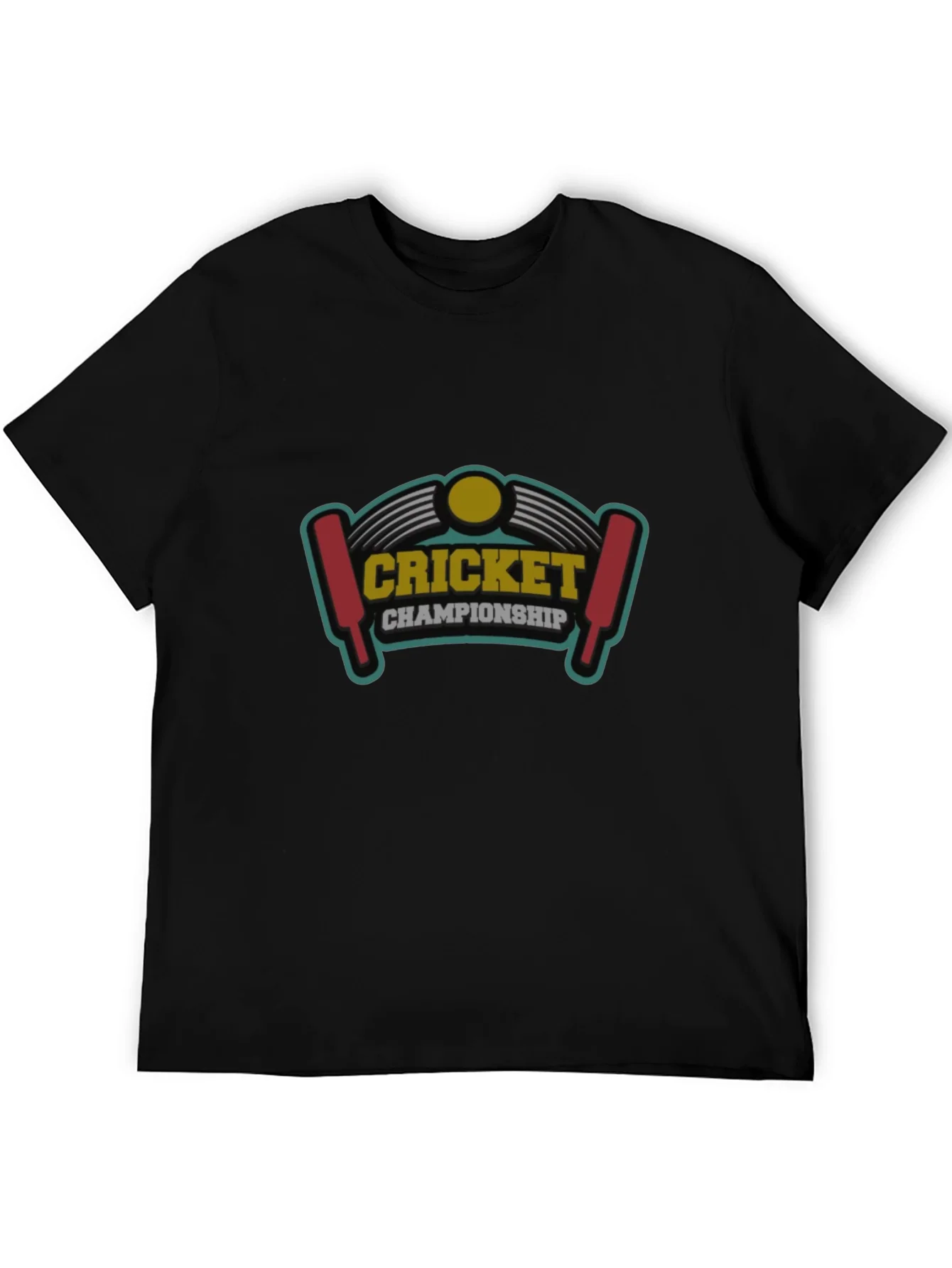 Cricket Championship Graphic Tee - Black