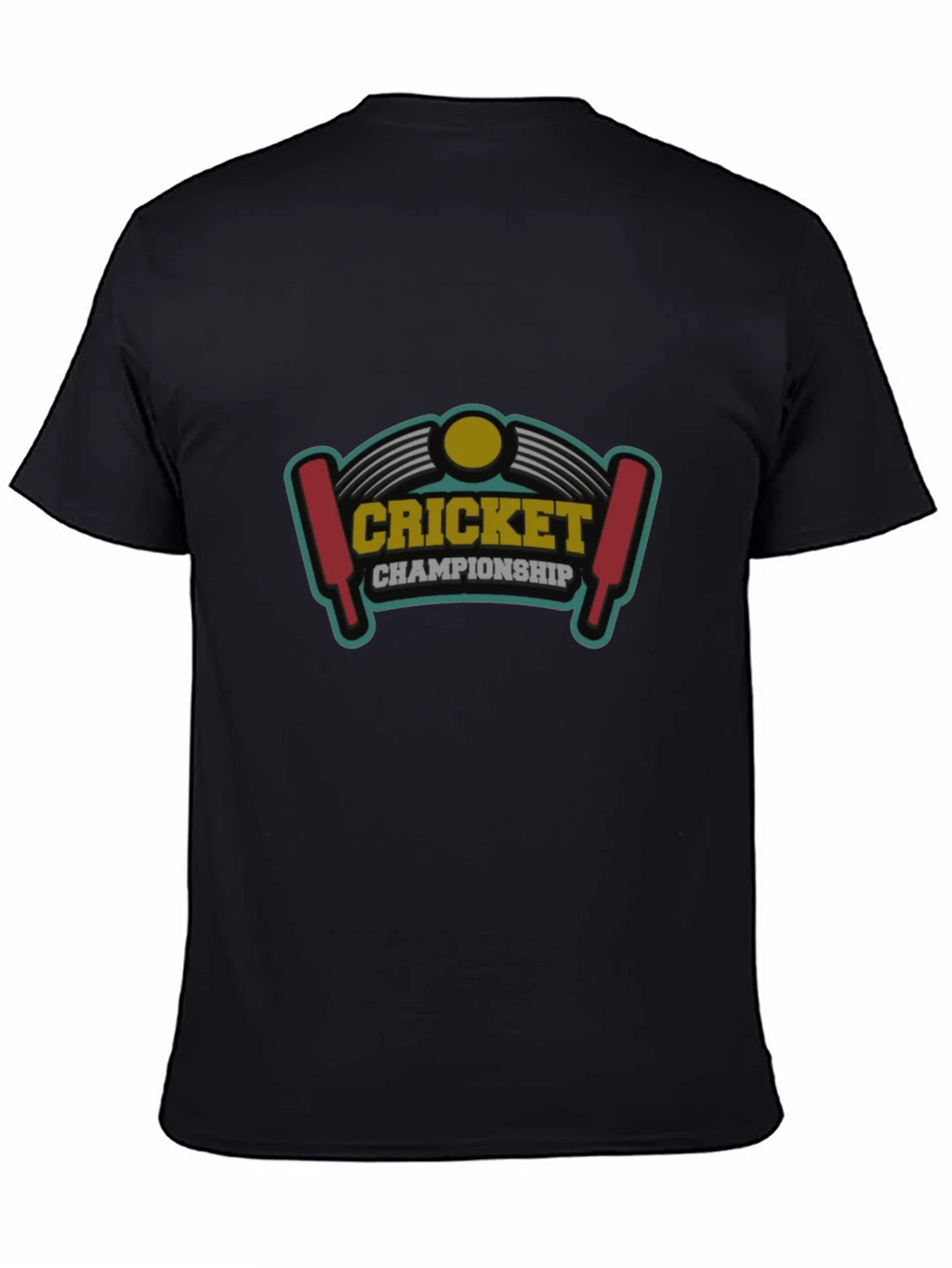 Cricket Championship Graphic Tee - Black