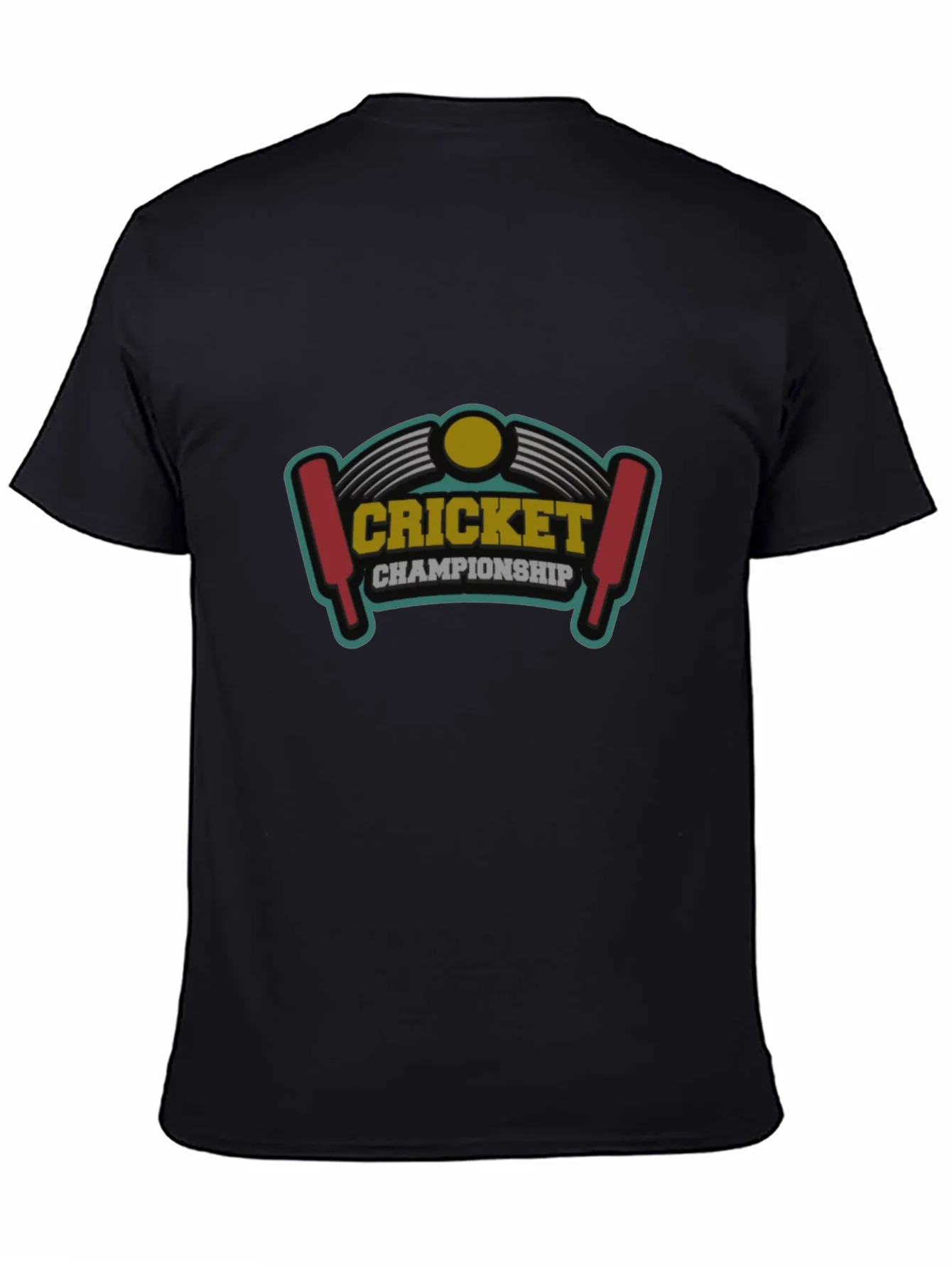 Cricket Championship Graphic Tee - Black