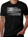 Pureblood American Flag Distressed Tee