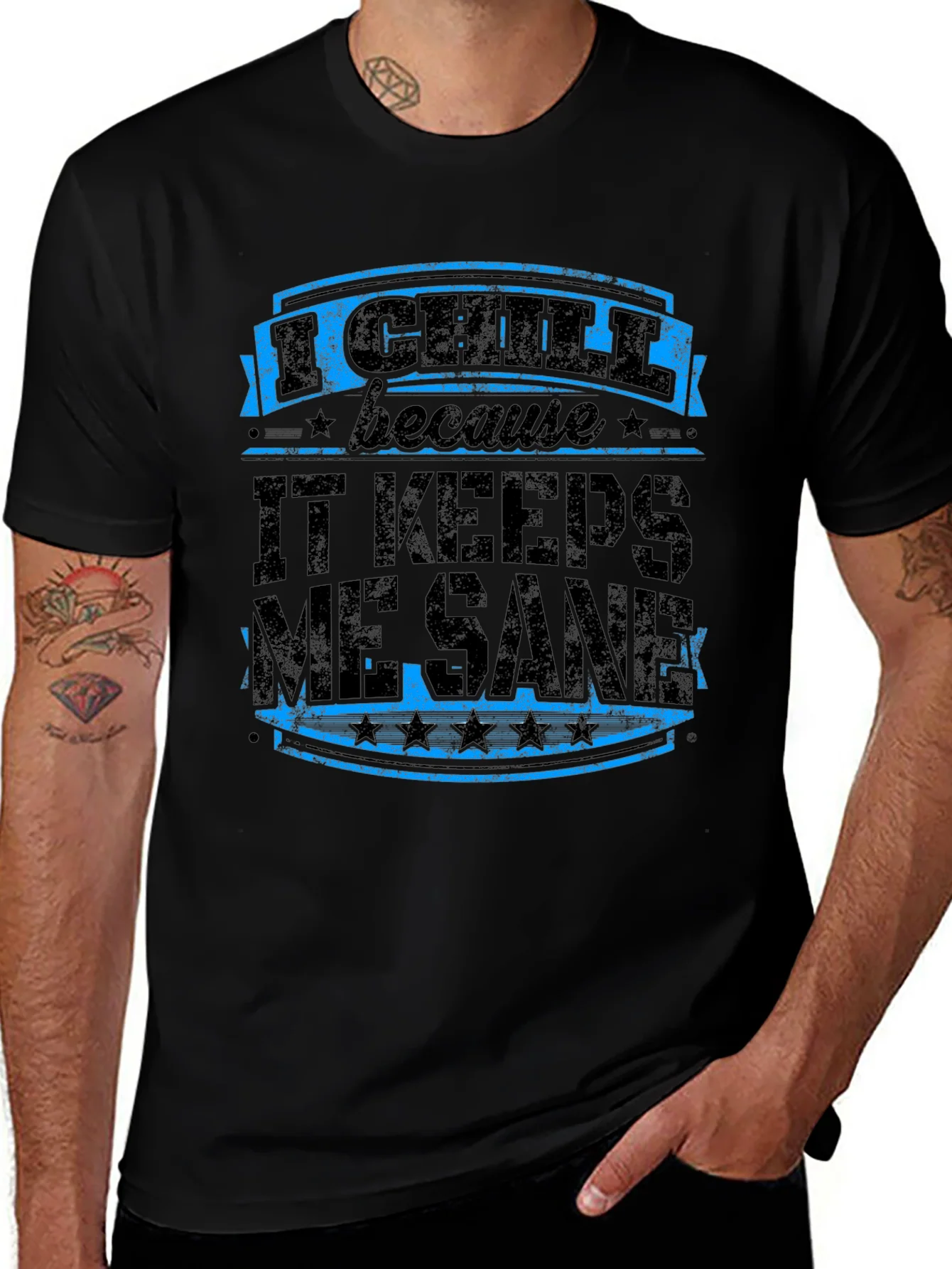 I Chill Keeps Me Sane Graphic Tee