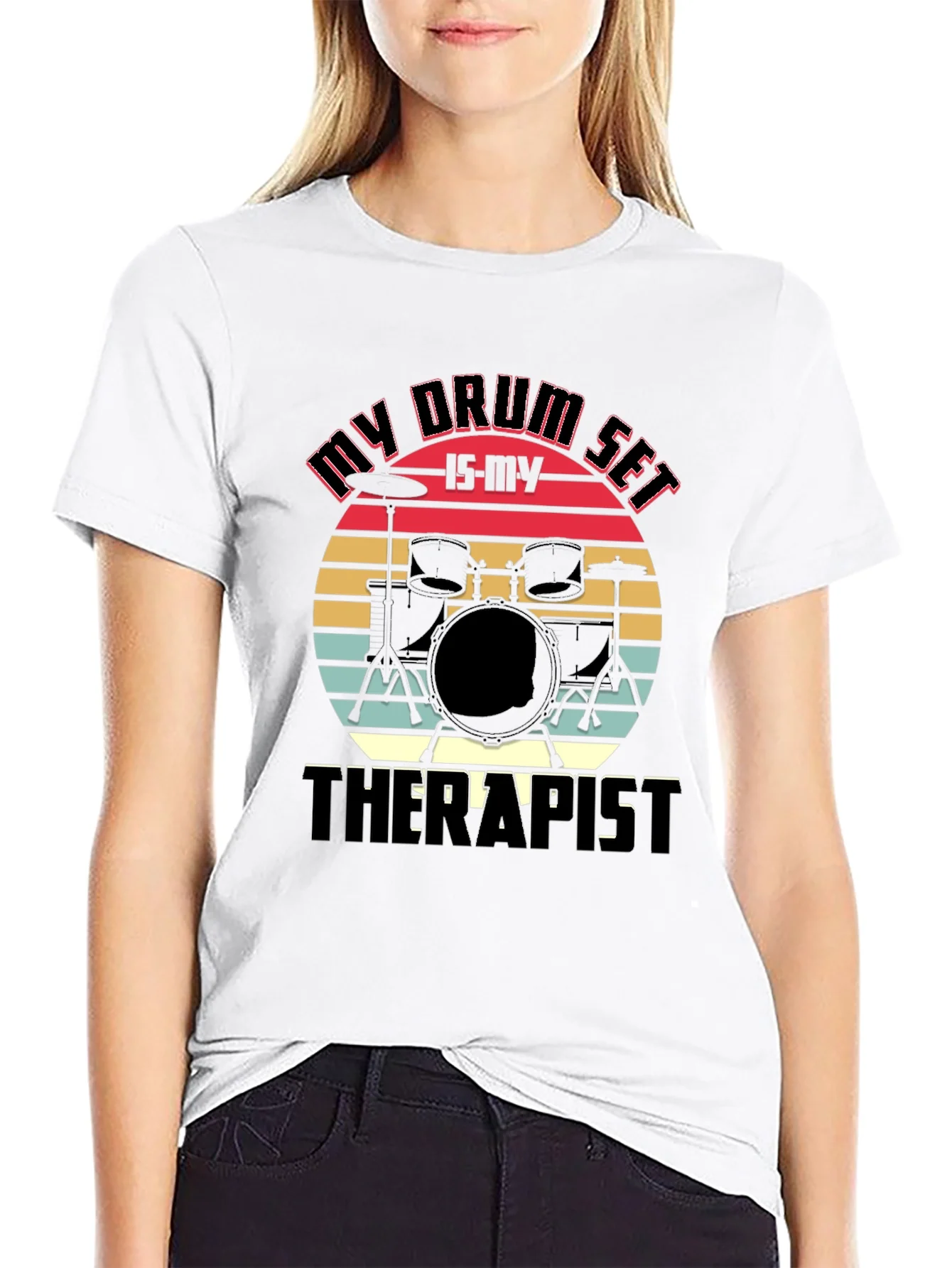 My Drum Set is My Therapist Graphic Tee