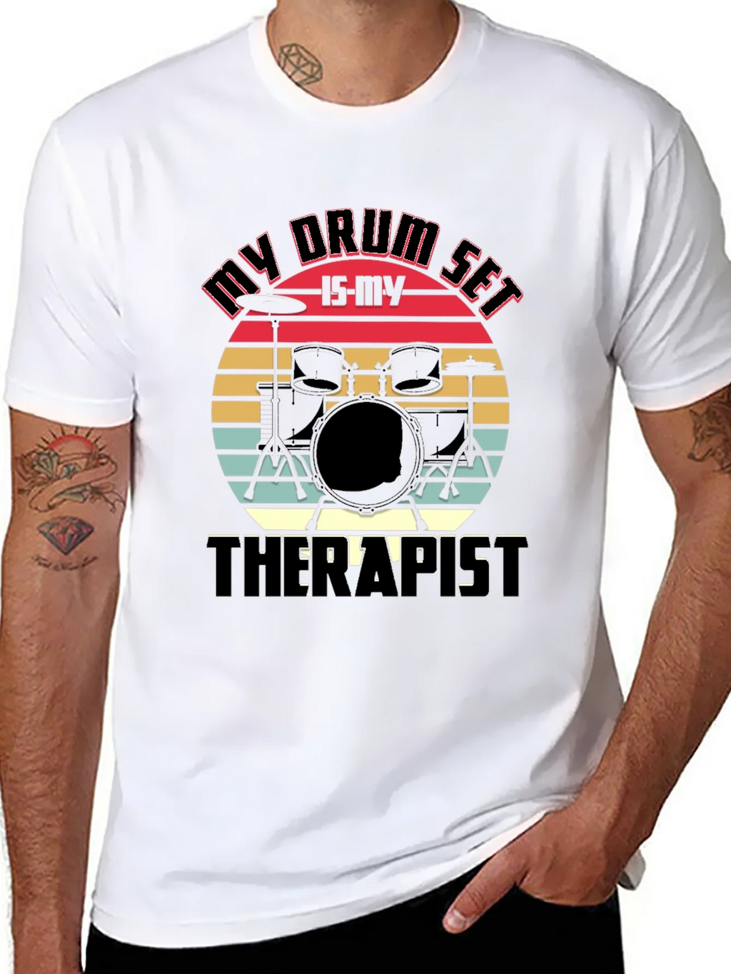 My Drum Set is My Therapist Graphic Tee