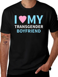 I Love My Transgender Boyfriend Pride T-Shirt