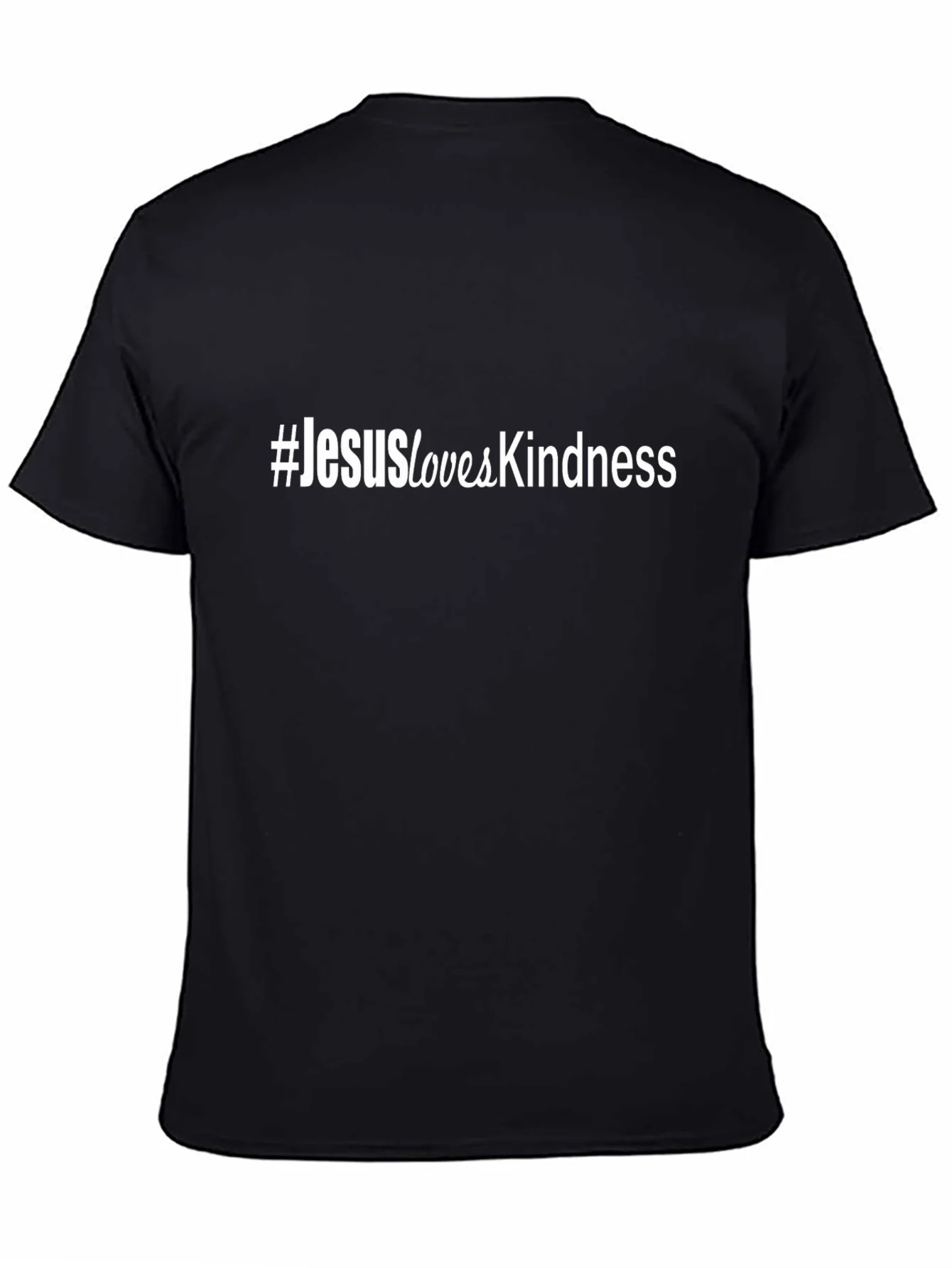 #JesusLovesKindness Black Short Sleeve T-Shirt