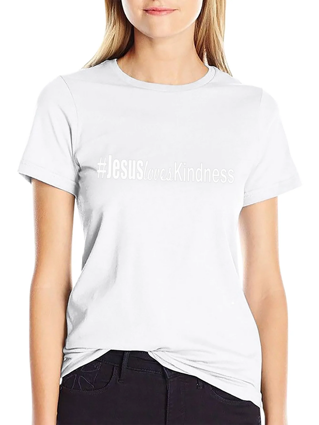 #JesusLovesKindness Black Short Sleeve T-Shirt