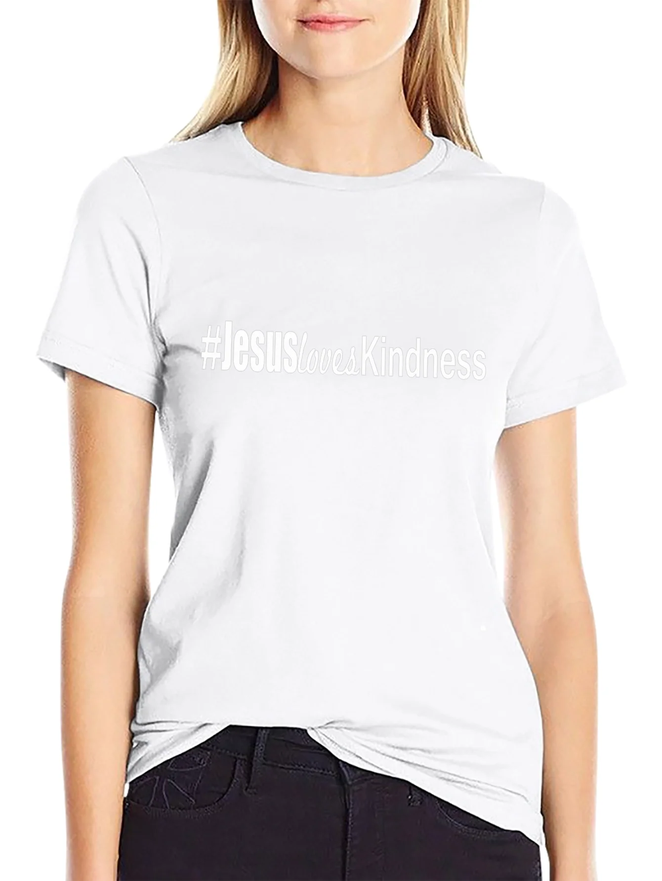 #JesusLovesKindness Black Short Sleeve T-Shirt