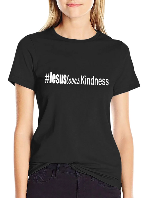 #JesusLovesKindness Black Short Sleeve T-Shirt