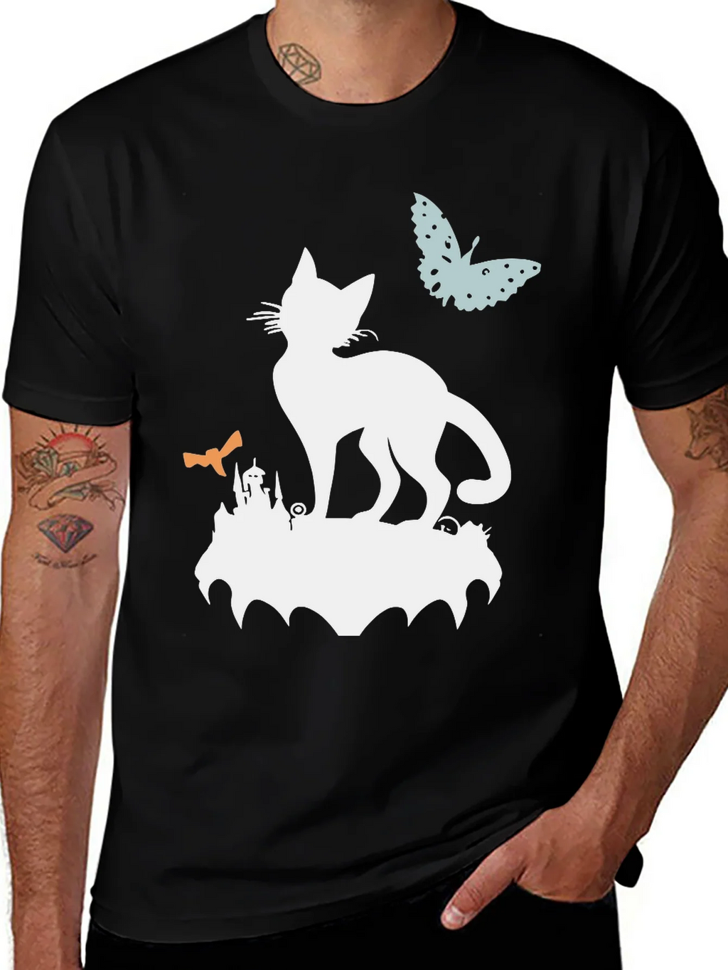 Spooky Cat T-Shirt | Halloween Graphic Tee