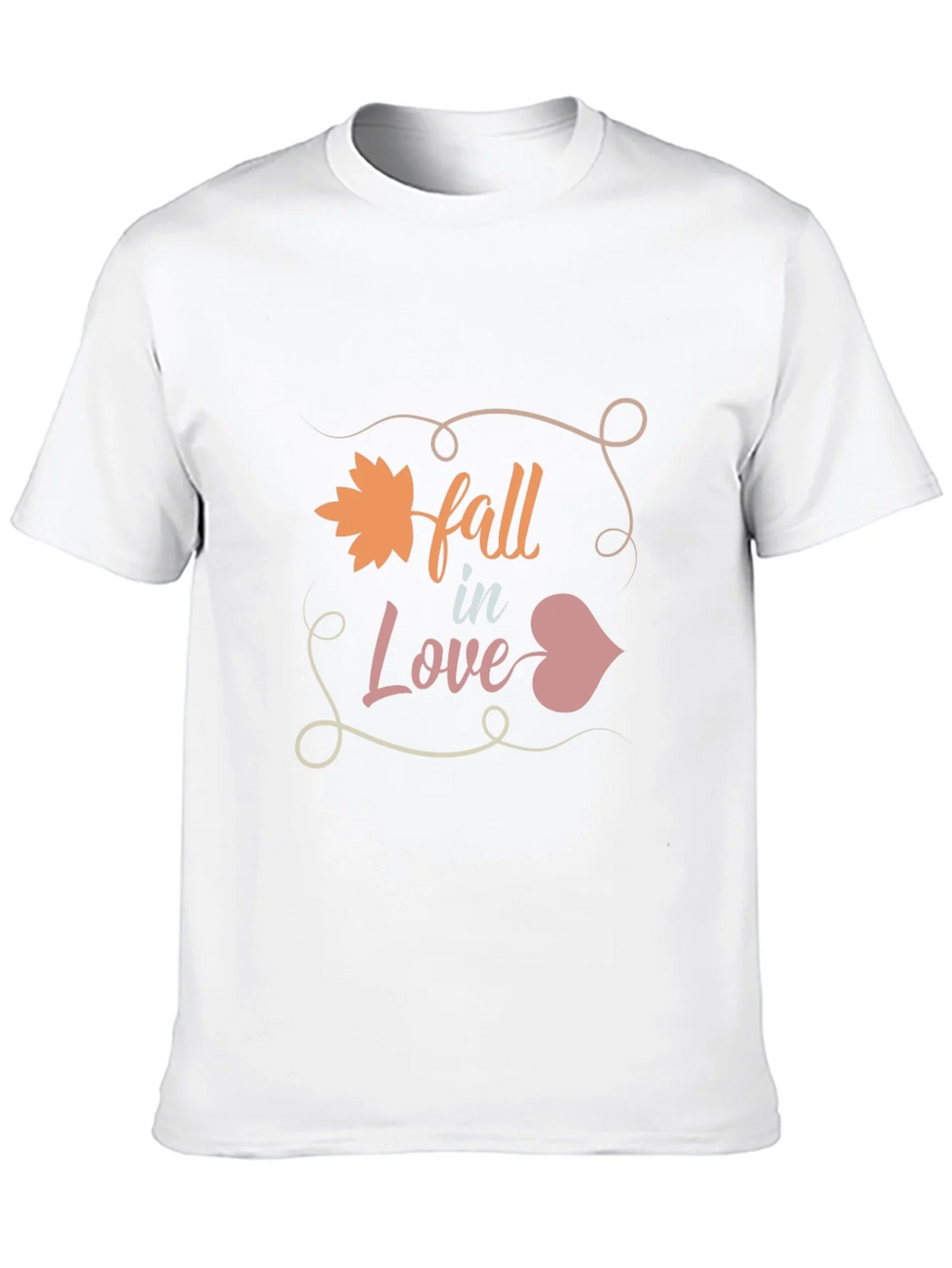 Fall in Love Graphic Tee - Mens Black T-Shirt