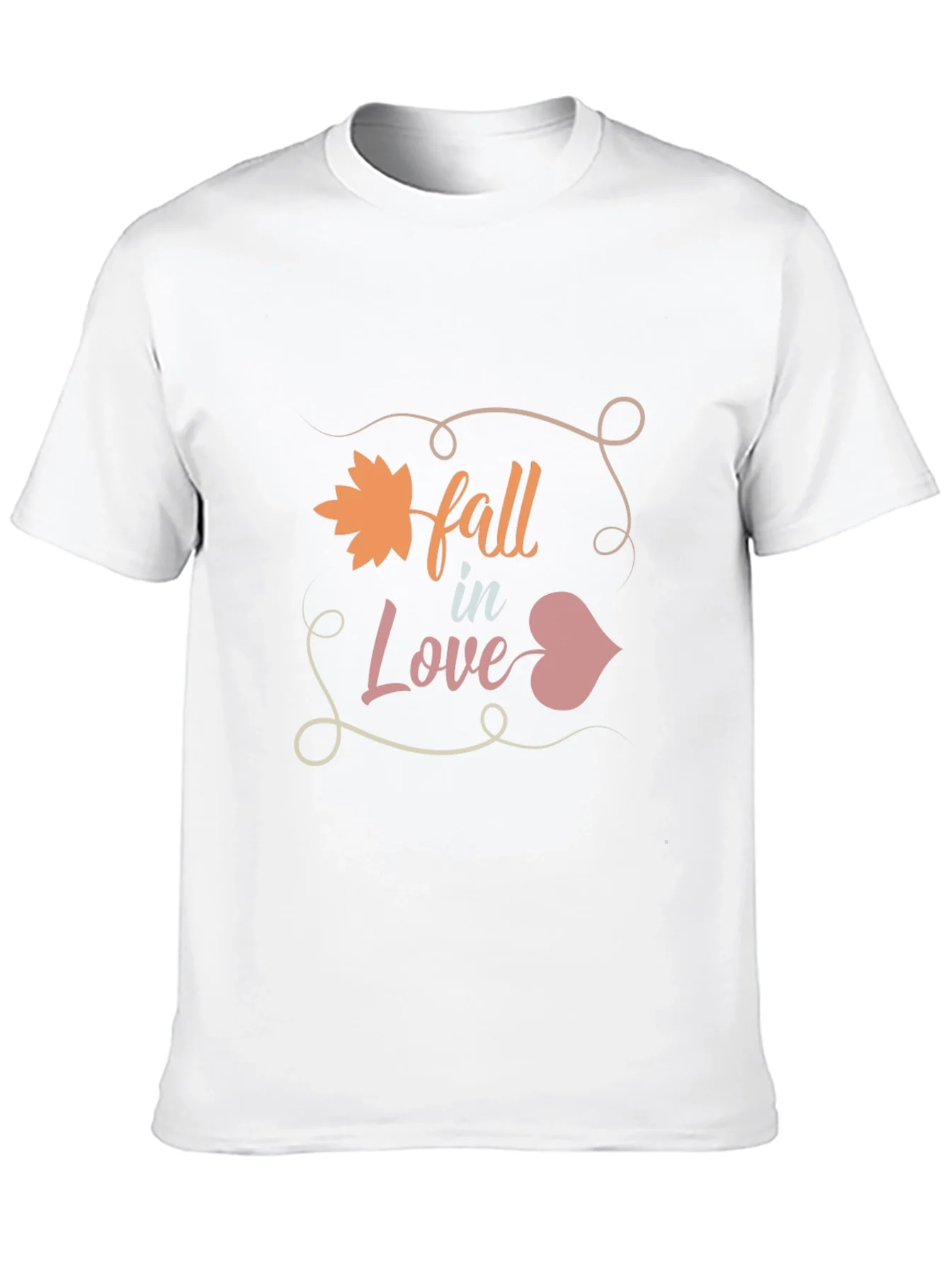 Fall in Love Graphic Tee - Mens Black T-Shirt