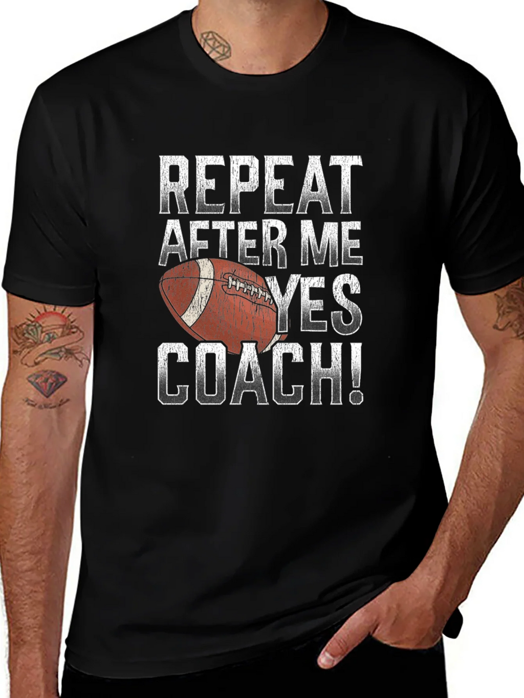 Repeat After Me Yes Coach Football T-Shirt