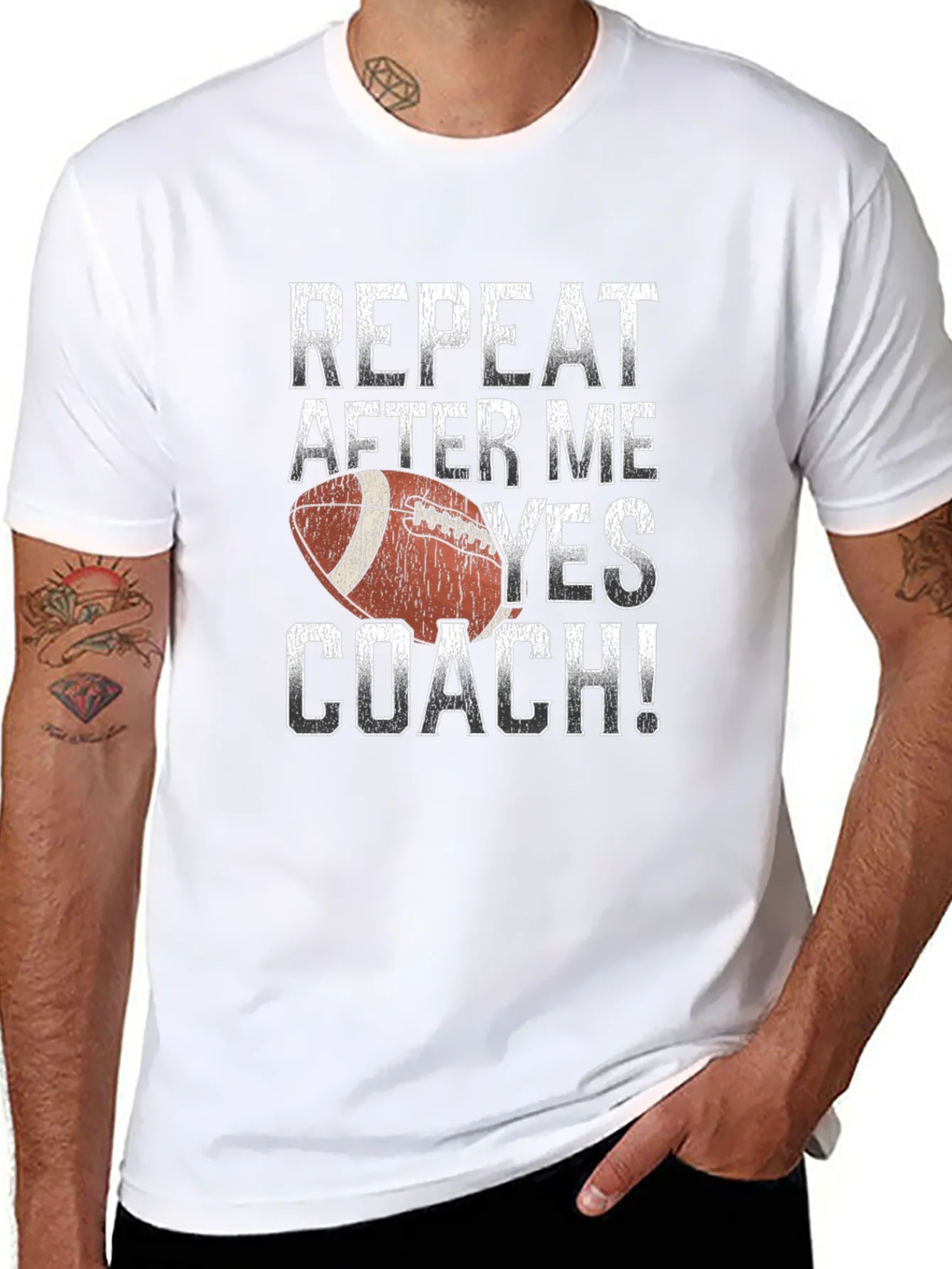 Repeat After Me Yes Coach Football T-Shirt