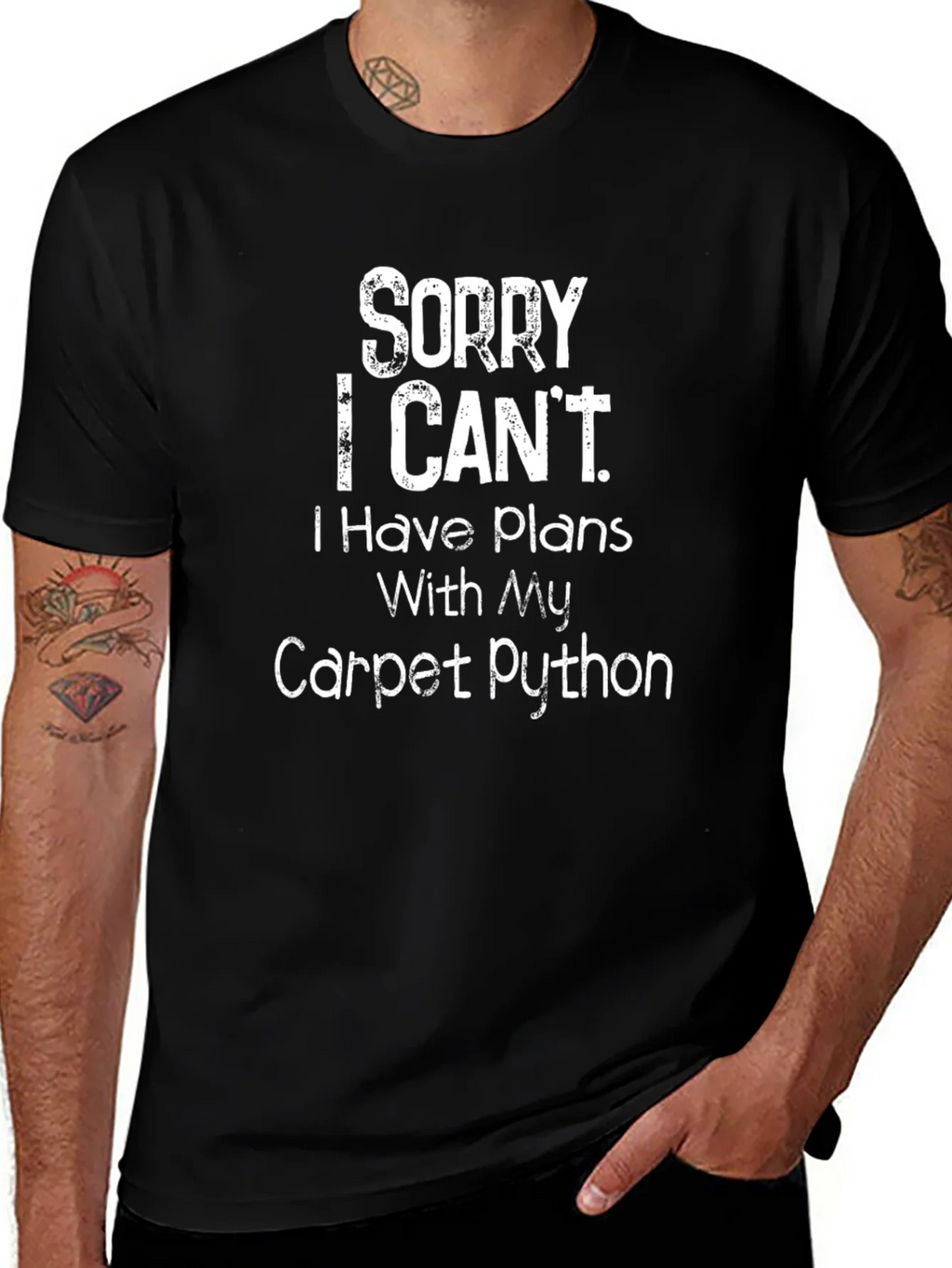 Sorry I Cant Carpet Python T-Shirt