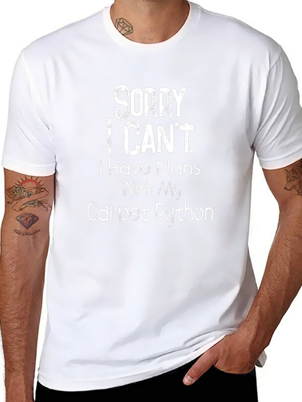 Sorry I Cant Carpet Python T-Shirt