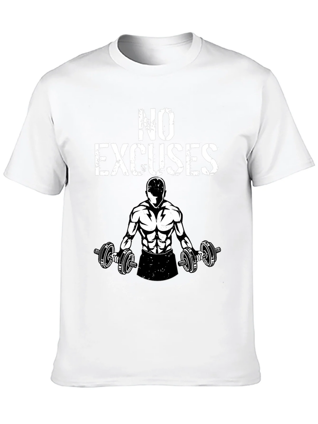 No Excuses Gym T-Shirt - Black Graphic Tee