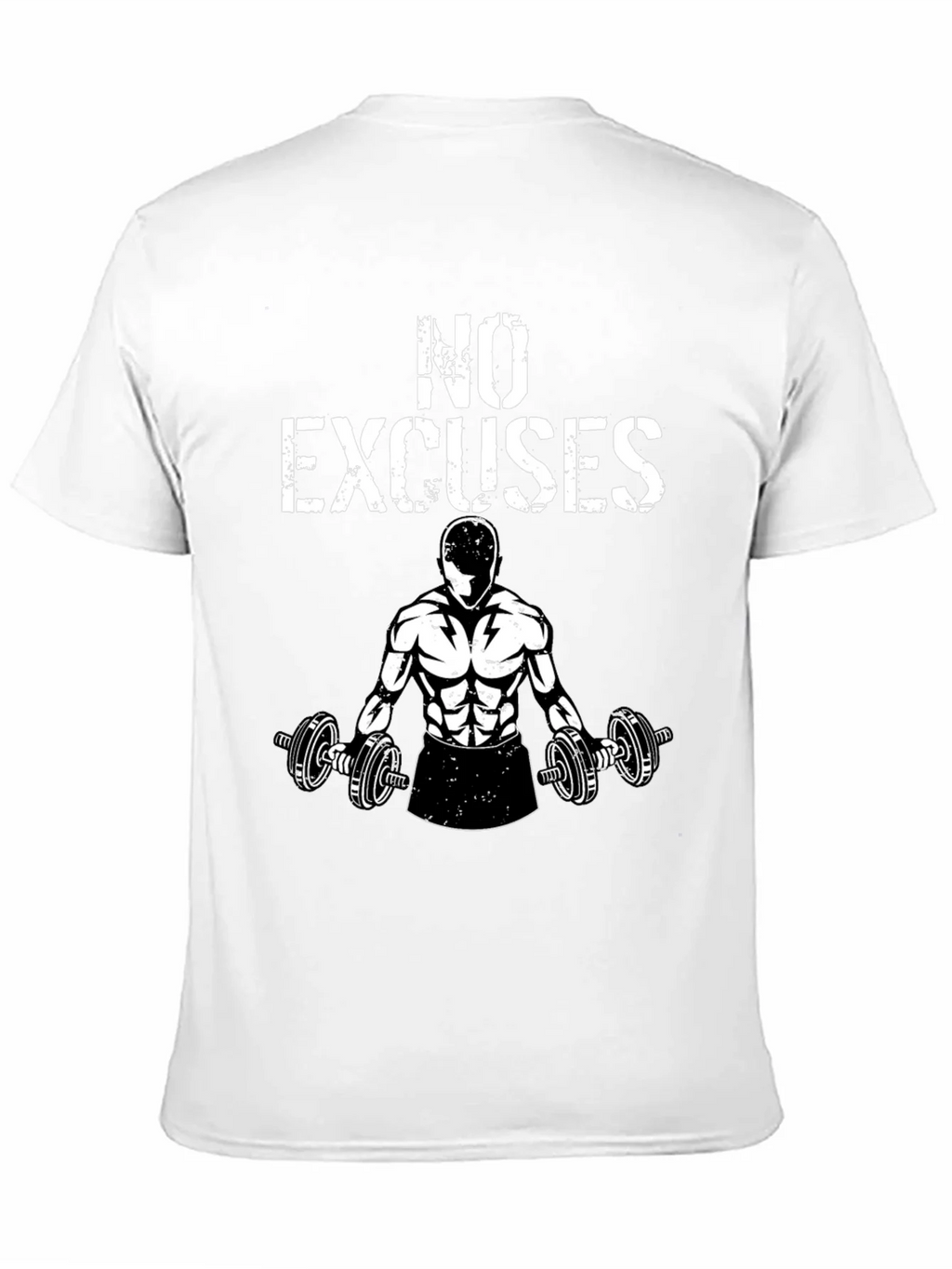 No Excuses Gym T-Shirt - Black Graphic Tee