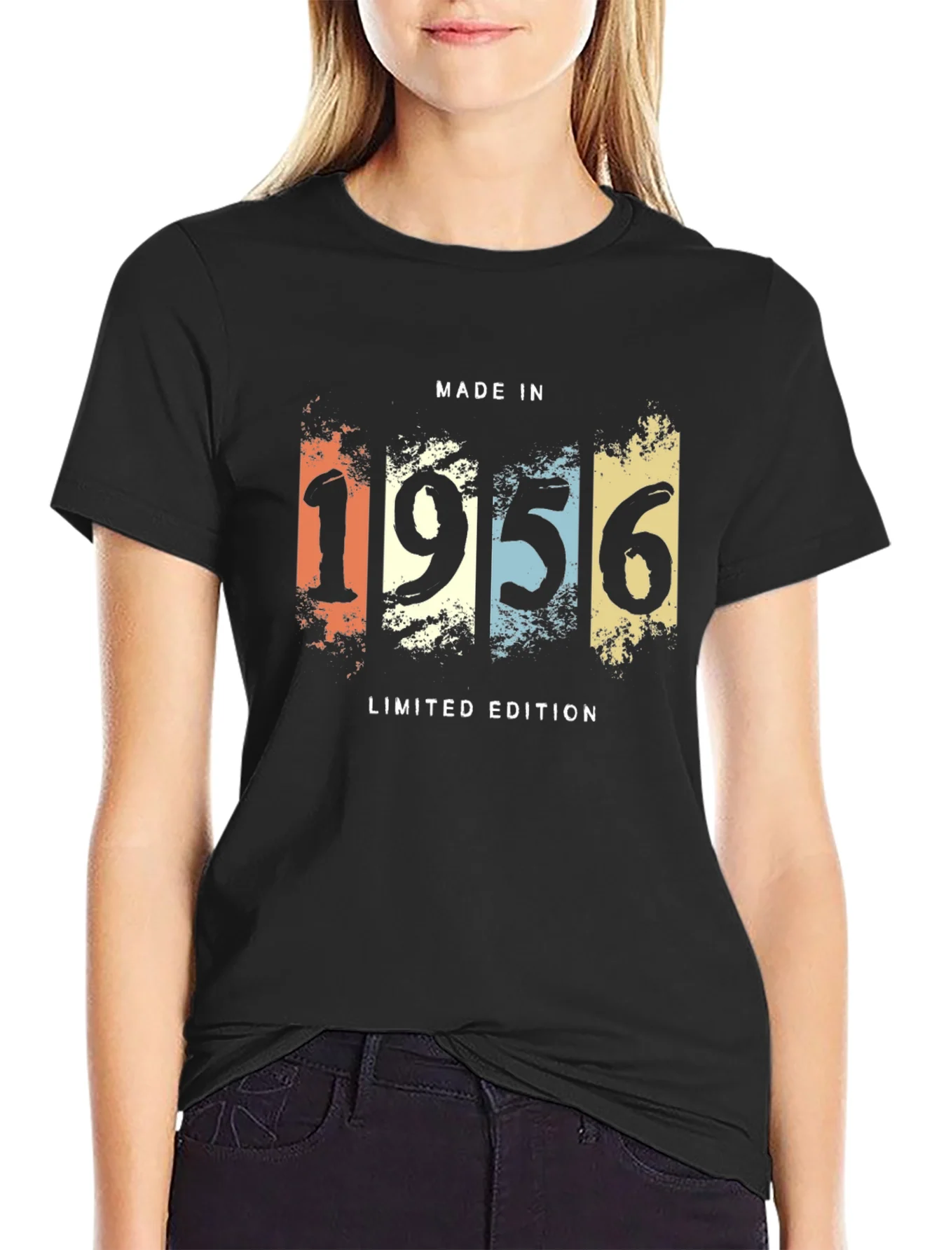 Vintage Made in 1956 Limited Edition Black T-Shirt