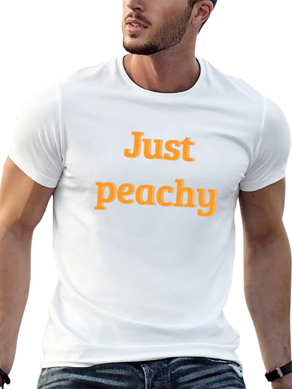 Just Peachy Graphic T-Shirt - Comfortable Casual Wear