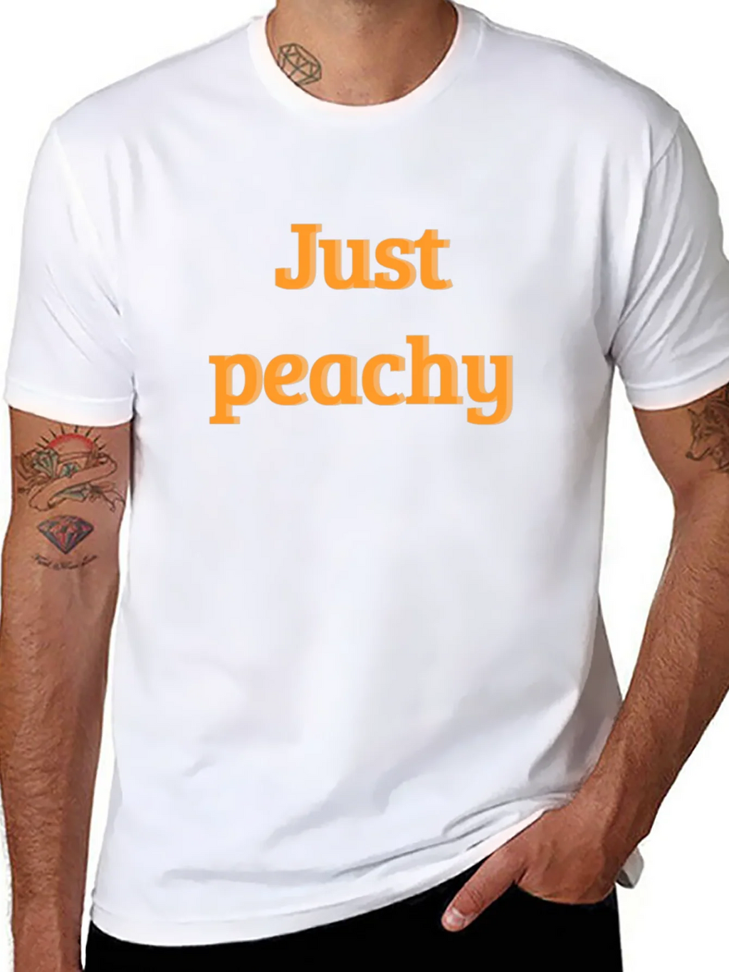 Just Peachy Graphic T-Shirt - Comfortable Casual Wear