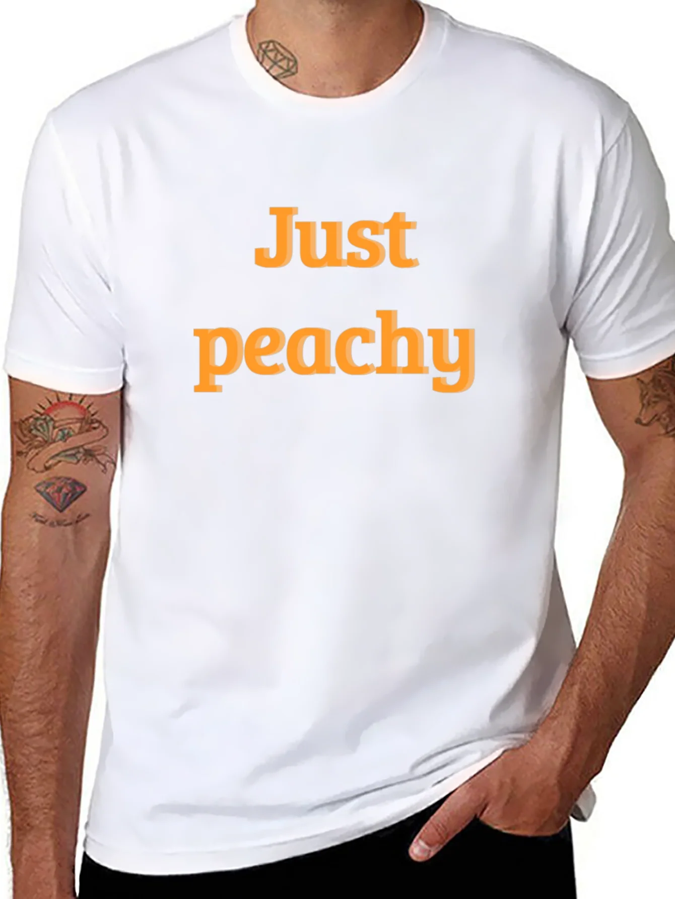 Just Peachy Graphic T-Shirt - Comfortable Casual Wear