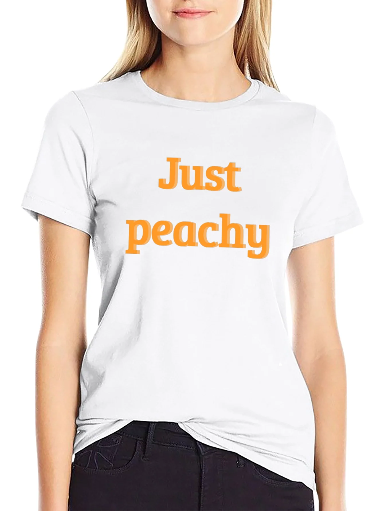 Just Peachy Graphic T-Shirt - Comfortable Casual Wear