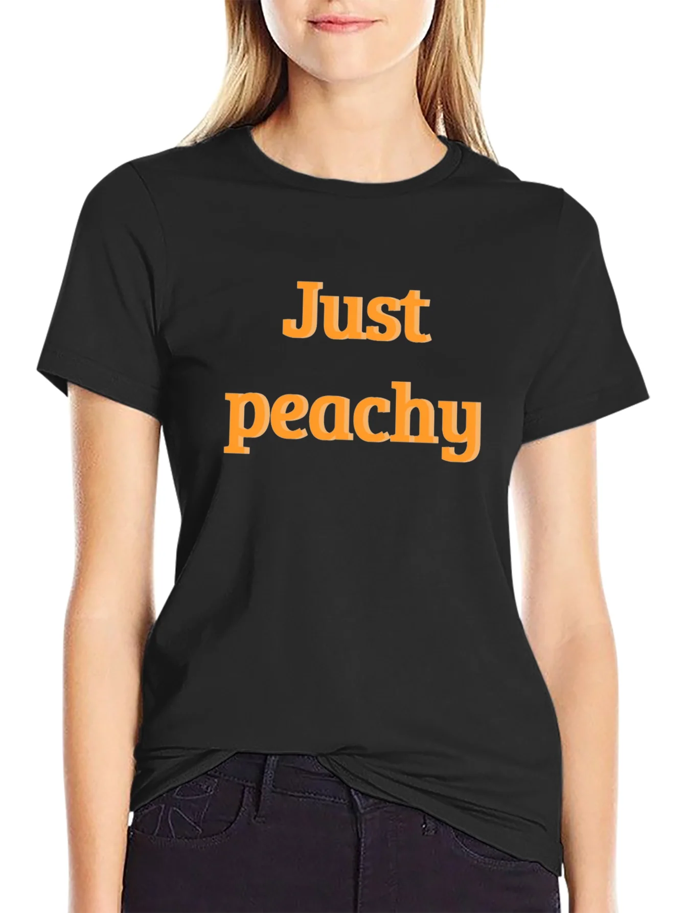 Just Peachy Graphic T-Shirt - Comfortable Casual Wear