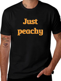 Just Peachy Graphic T-Shirt - Comfortable Casual Wear
